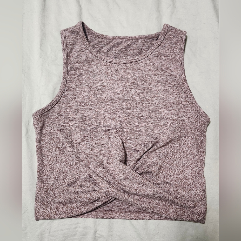 Yogalicious Heathered Purple Tank Top
